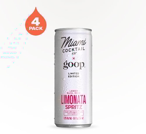 Miami Cocktail x Goop Lemon Basil Rosé Limonata Spritz 4 Cans 8.4oz