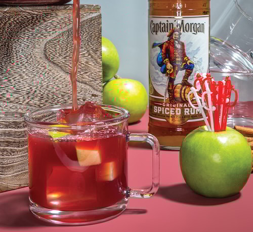 Captain Morgan Spiced Sangria  Makes 1
