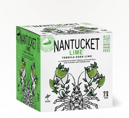 Nantucket Lime Tequila Soda 4 Cans 12oz