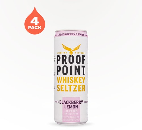 Proof Point Blackberry Lemon Splash Whiskey Seltzer 4 Cans (12oz)