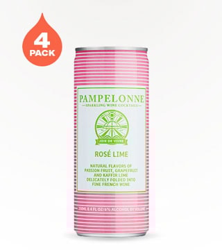 Pampelonne Sparkling Wine Cocktails Rosé Lime 4 Cans 250 ml