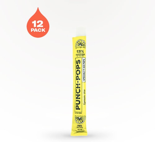 PunchPops Lemon Ice 12 Bottles (3.38oz)