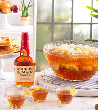 Fancy Bourbon Punch  Makes 1