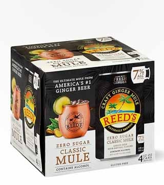 Reed's Zero Sugar Classic Mule 4 Cans 12 oz