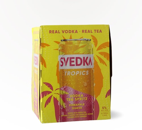Svedka Tropics Pineapple Guava Vodka Tea Spritz 4 Cans (12oz)