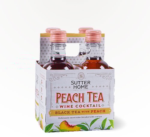 Sutter Home Wine Cocktail Peach Tea 4 Bottles 187ml