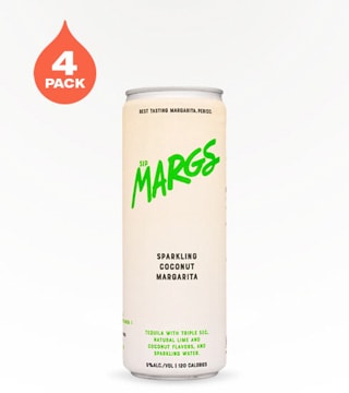 Sip Margs Sparkling Coconut Margarita 4 Cans (12oz)