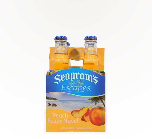 Seagram's Escapes Peach Fuzzy Navel 4 Bottles 11.2oz