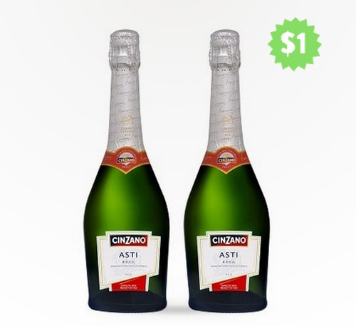 Cinzano Asti Sparkling Wine 2 Bottles 750ml