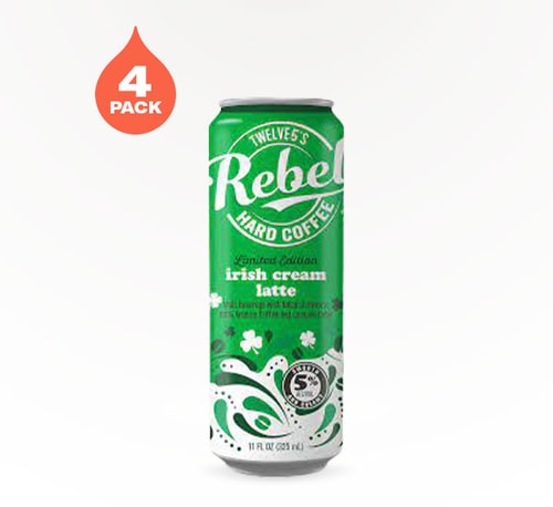 Twelve5's Rebel Irish Cream Latte 4 Cans 12oz