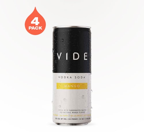 Vide Mango Vodka Soda 4 Cans (12oz)