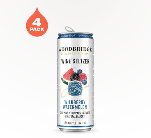 Woodbridge Wine Seltzer Wildberry Watermelon 4 Cans (8.4oz)