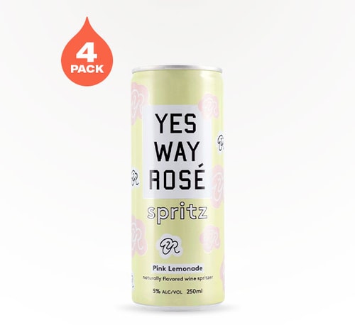 Yes Way Rosé Pink Lemonade Spritz 4 Cans (250ml)