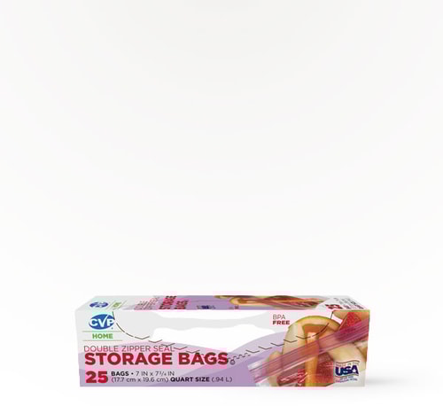 CVP Quart Sized Storage Bags 25 Pack
