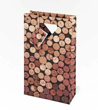 Cakewalk 2 Bottle Corks Wine Bag Single