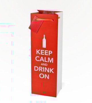 Cakewalk Keep Calm and Drink On Wine Bag 8 Pack