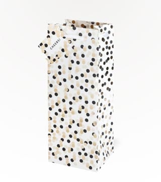 Cakewalk 1.5 L Tuxedo Dots Wine Bag Single