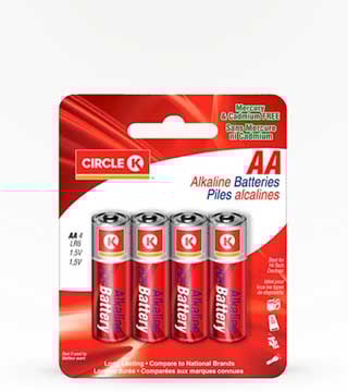 Circle K AA Batteries 4 Pack