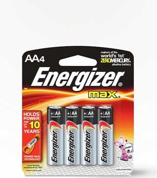 Energizer AA4 4 Pack