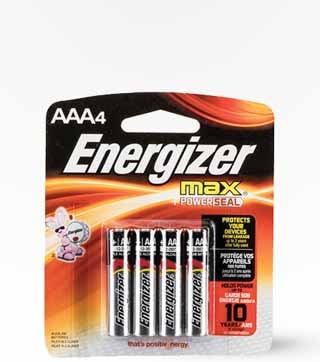 Energizer AAA4 4 Pack