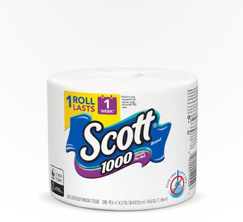 Scott 1000 Sheet Bathroom Tissue 1 roll
