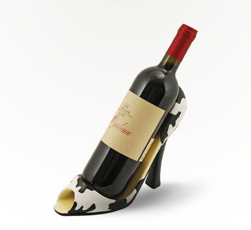 True Fabrications Black/ White High Heel Bottle Holder Single