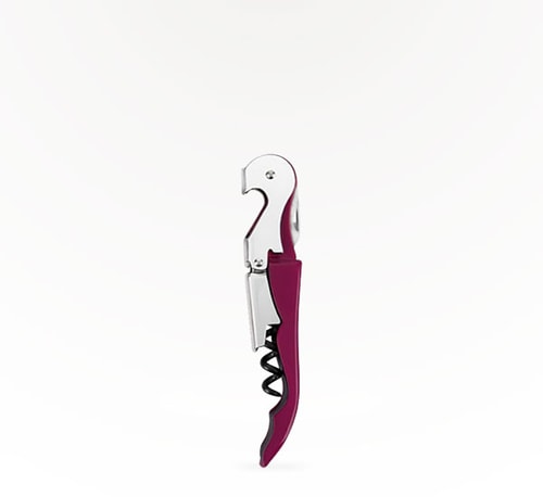 True Brand Truetap Burgundy Double Hinged Waiter's Corkscrew Single