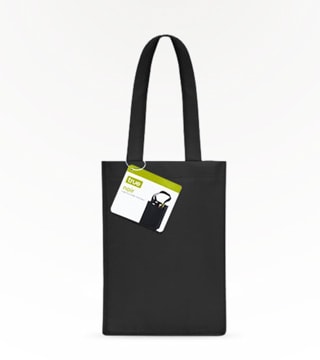 True Brand 4 Bottle Non-Woven Black Tote Single