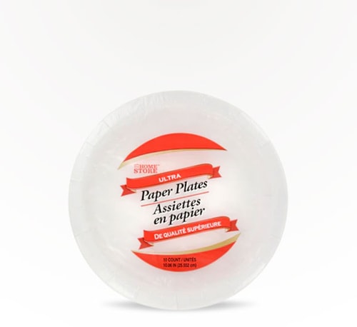 The Home Store Paper Plates 10 Pack (12oz)