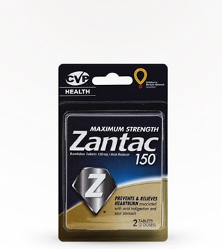Zantac Max Strength 150mg 2 Pack