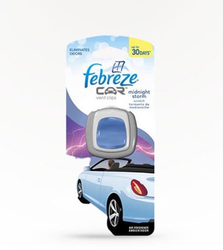 Febreze Midnight Storm Car Air Freshener Vent Clip Single
