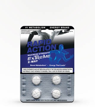 Rapid Action Extreme 2-Way Max Strength Energy Pills 4 Pack