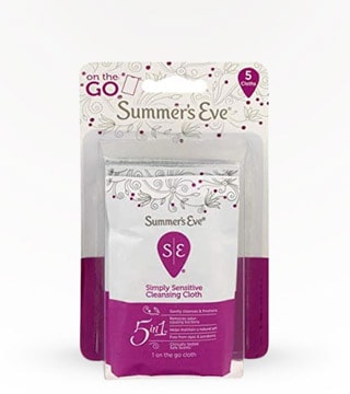 Summer's Eve On the Go! Simply Sensitive Cleansing Cloths 5 Pack