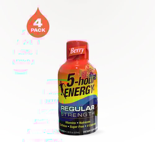 5 Hour Energy Berry 4 Bottles 1.93 oz