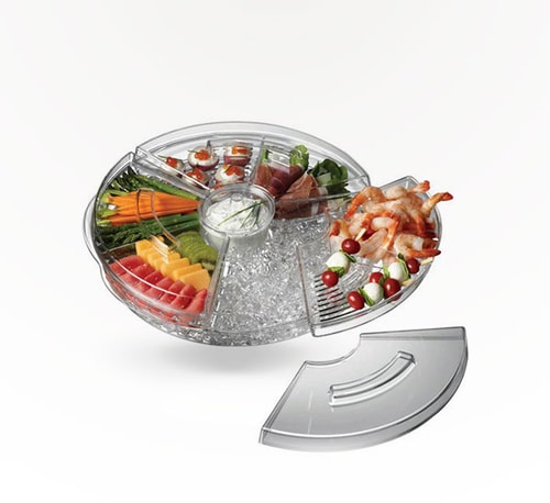 Appetizers On Ice Acrylic Tray Cheese Serveware Single