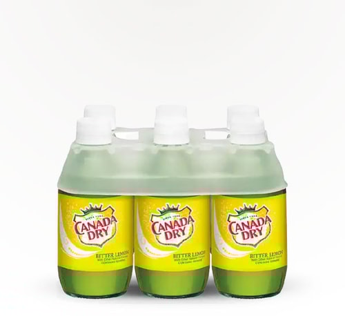 Canada Dry Bitter Lemon Sparkling Water 6 Bottles (12oz)