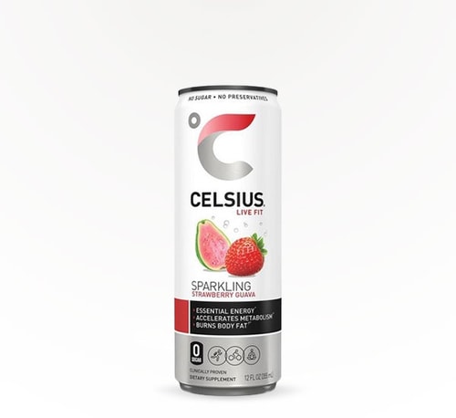 Celsius Sparkling Strawberry Guava 12 Cans