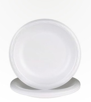 Disposable Plates 8 7/8 Round Foam Plate 50 Pack