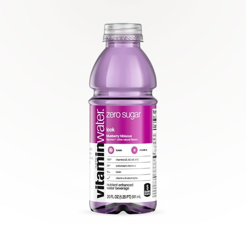 Vitamin Water Zero Sugar Look Blueberry Hibiscus 20oz (Bottle)
