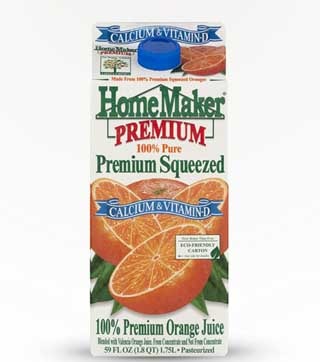 Homemaker Premium Squeezed Orange Juice 1.75 L