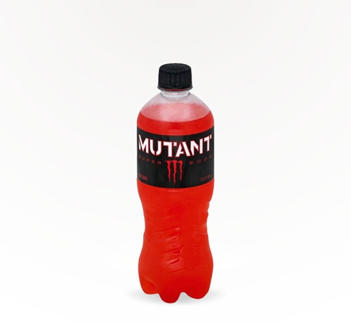 Monster Mutant Red Soda 20 oz bottle