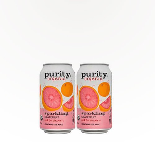 Purity Organic Sparkling Grapefruit 4 Cans (12oz)
