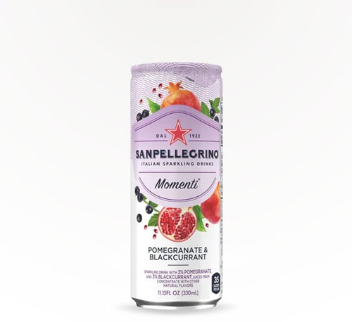 San Pellegrino Momenti Pomegranate and Blackcurrant 11.15 oz can