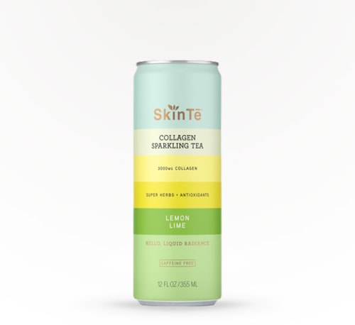 SkinTē Collagen Sparkling Lemon Lime Tea 12 Cans