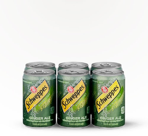 Schweppes Ginger Ale 6 cans 7.5 oz