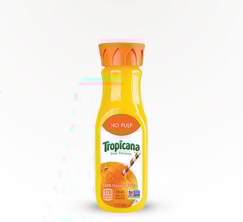 Tropicana No Pulp Orange Juice 12 oz bottle