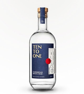 Ten To One Caribbean White Rum 750ml (Bottle)