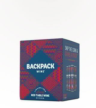 Backpack Wine Rowdy Red Wine 4 Cans