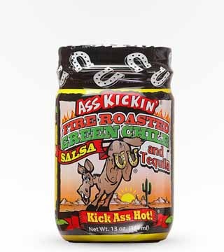 Ass Kickin' Green Chile Tequila Salsa Condiments 13 oz