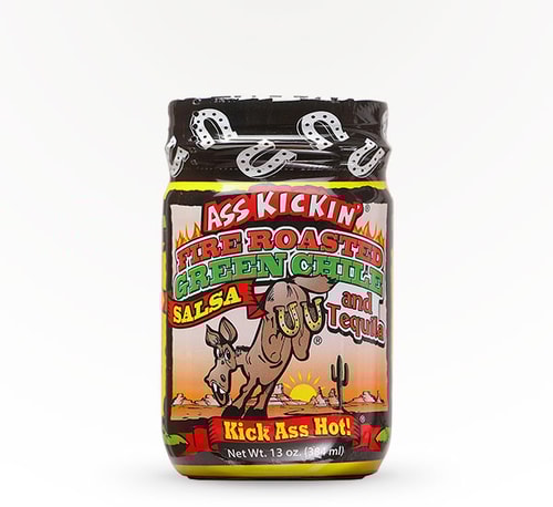 Ass Kickin' Green Chile Tequila Salsa Condiments 13 oz
